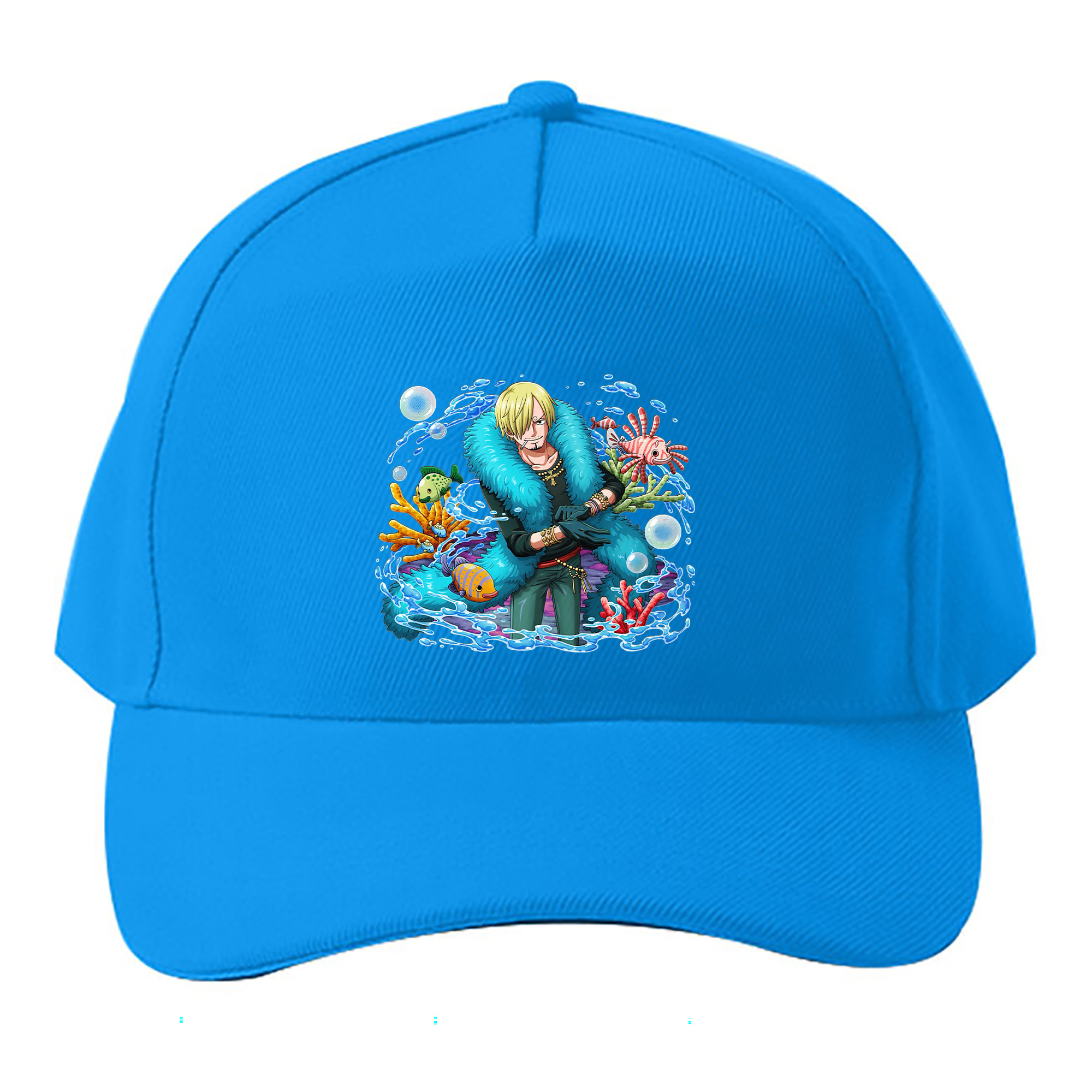 （画像用） ワンピース サンジ ONE PIECE Sanji ベースボールキャップ 綿100％ 男女兼用 帽子 スポーツ